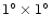 $1^\circ \times 1^\circ$