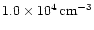 $1.0 \times 10^{4} \,{\rm cm^{-3}}$
