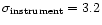 $\sigma_{\rm instrument}=3.2$