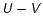 $\mathsfsl{U-V}$
