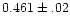 $0.461\pm.02$