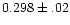 $0.298\pm.02$
