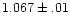 $1.067\pm.01$