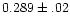 $0.289\pm.02$