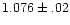 $1.076\pm.02$