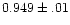 $0.949\pm.01$