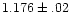 $1.176\pm.02$
