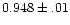 $0.948\pm.01$