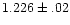 $1.226\pm.02$