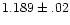 $1.189\pm.02$