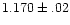 $1.170\pm.02$
