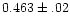 $0.463\pm.02$