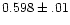 $0.598\pm.01$
