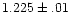 $1.225\pm.01$