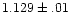$1.129\pm.01$