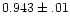 $0.943\pm.01$