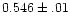 $0.546\pm.01$