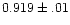 $0.919\pm.01$
