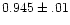 $0.945\pm.01$
