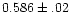 $0.586\pm.02$
