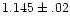 $1.145\pm.02$