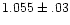$1.055\pm.03$