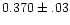 $0.370\pm.03$