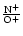 $\frac{\rm N^+}{\rm O^+}$