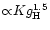 ${\propto} K g_{\rm H}^{1.5}$
