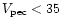 $V_{\rm pec} < 35$