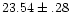 $23.54\pm .28$