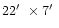 $22\hbox{$^\prime$ }\times7\hbox{$^\prime$ }$