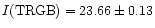 $I{\rm (TRGB)} = 23.66\pm0.13$