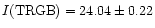 $I{\rm (TRGB)} = 24.04\pm0.22$