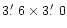 $3\hbox{$.\mkern-4mu^\prime$ }6\times3\hbox{$.\mkern-4mu^\prime$ }0$