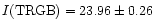 $I{\rm (TRGB)} = 23.96\pm0.26$