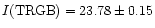 $I{\rm (TRGB)} = 23.78\pm0.15$