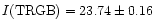 $I{\rm (TRGB)} =
23.74\pm0.16$