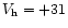 $V_{\rm h} = +31$