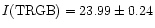 $I{\rm (TRGB)} = 23.99\pm0.24$
