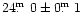 $24\hbox{$.\!\!^{\rm m}$ }0\pm0\hbox{$.\!\!^{\rm m}$ }1$