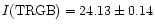 $I{\rm (TRGB)} = 24.13\pm0.14$