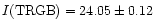 $I{\rm (TRGB)} = 24.05\pm0.12$