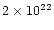 $2\times10^{22}$