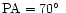 $\rm PA = 70\hbox {$^\circ $ }$