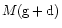 $M{\rm (g+d)}$