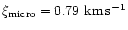 $\xi_{\rm micro}=0.79~{\rm km\,s^{-1}}$