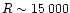 $R \sim 15\,000$
