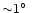 ${\sim}1\hbox{$^\circ$ }$
