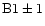 $\rm B1\pm 1$